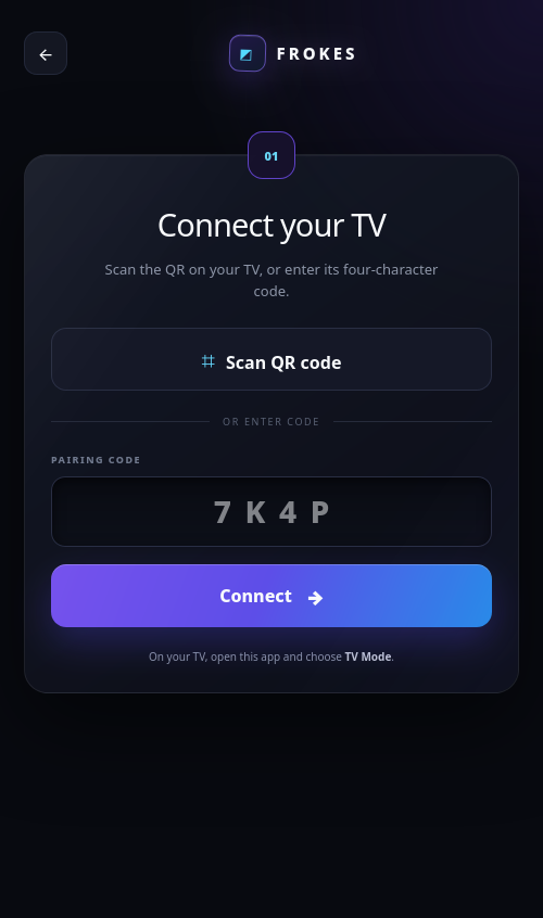 Frokes Cast mobile controller